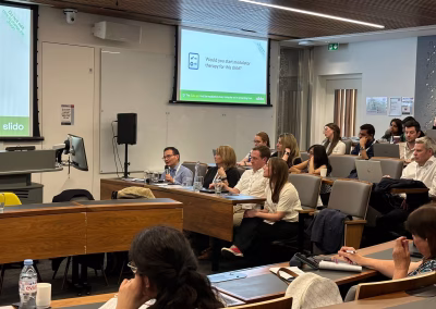 Photo of a medical conference workshop