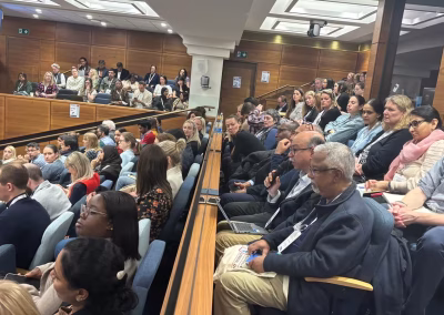 Photo of attendees at a medical conference workshop