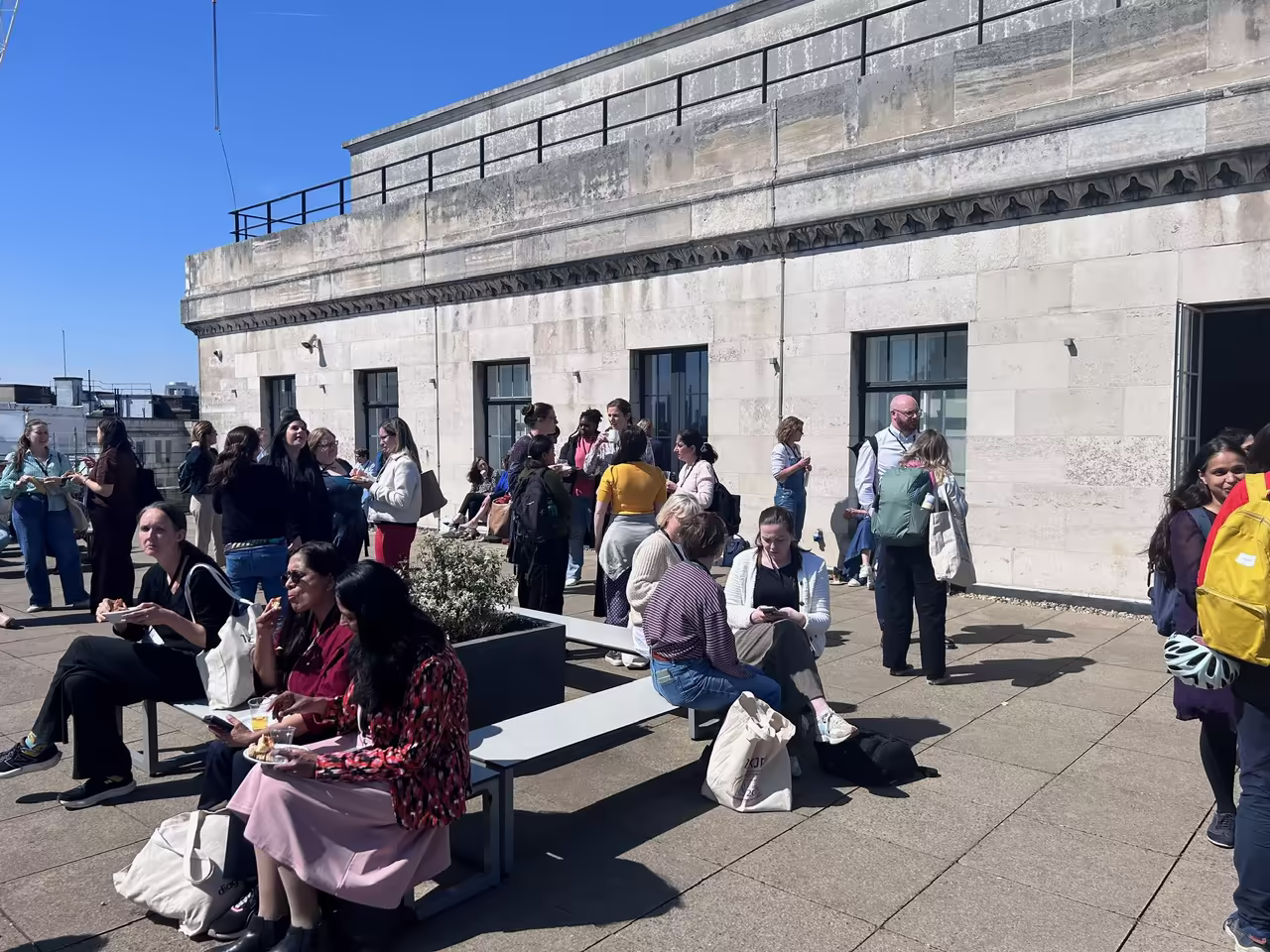 Networking on the roof of Bush House