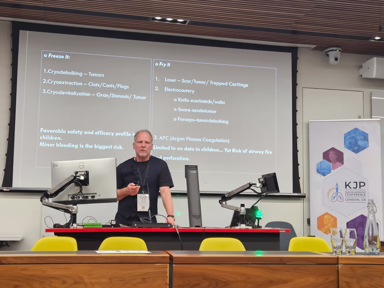 KJP Paediatric Respiratory Conference - Speaker presenting in Lecture Theatre