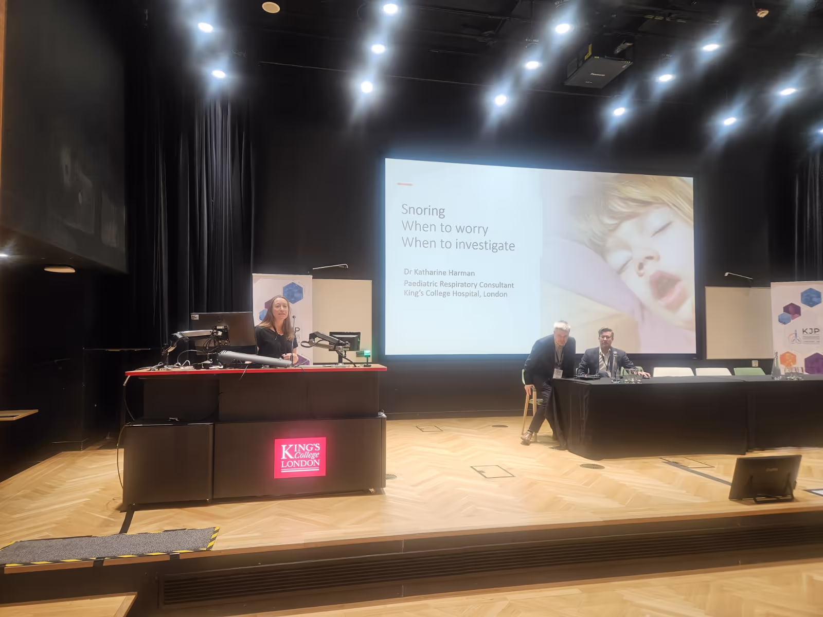 KJP Paediatric Respiratory Conference - Speaker presenting on stage